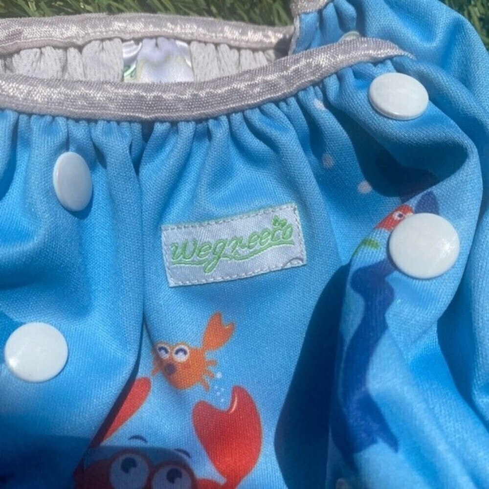 Wegreeco 2 toddler Swim Diapers Unisex adjustable Size large New without tags